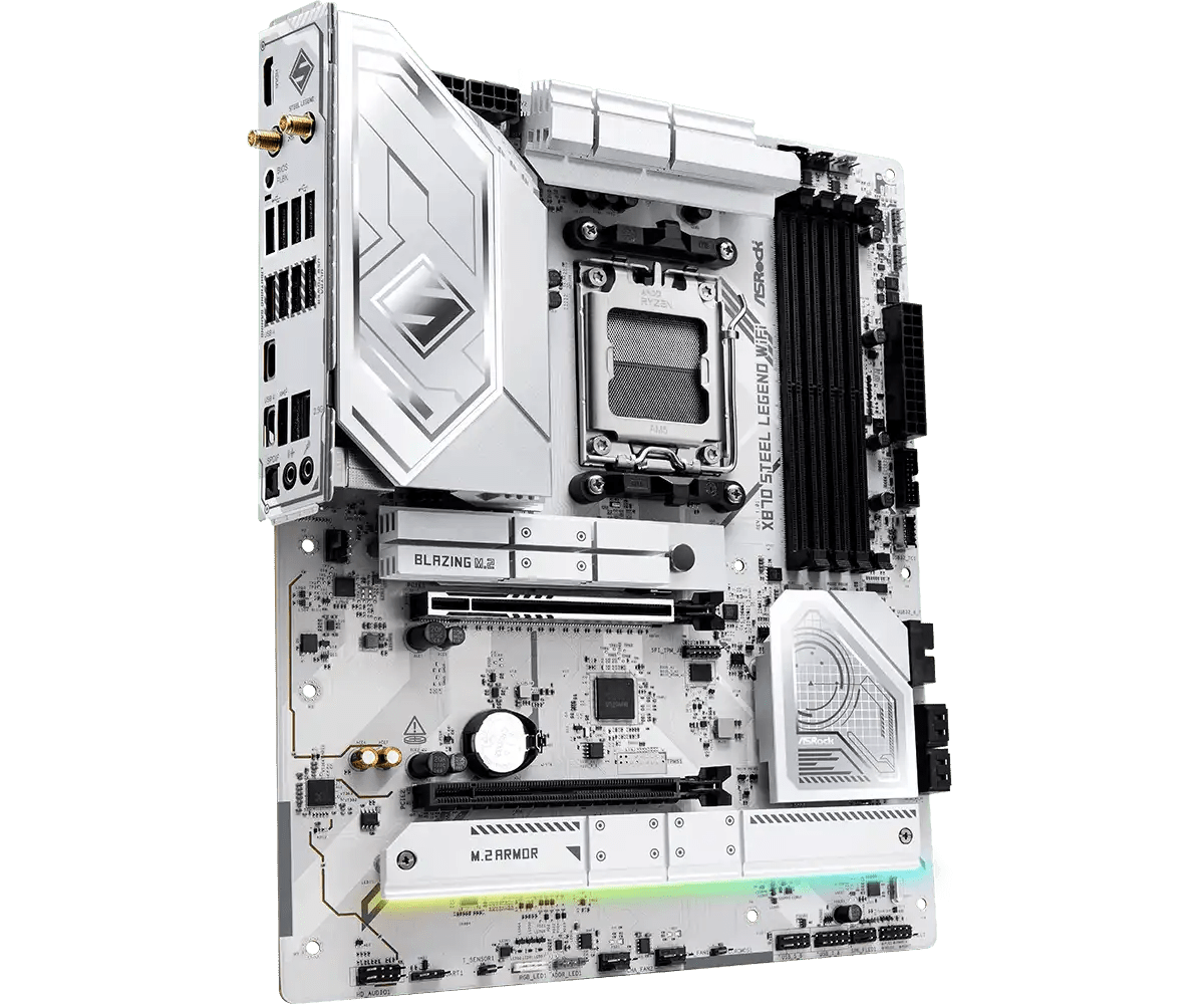 ASRock X870 Steel Legend WiFi AMD AM5 Socket Gaming Motherboard | 90 - MXBPJ0 - A0UAYZ - 4710483949340 - Vektra Computers LLC ASRock X870 Steel Legend WiFi AMD AM5 Socket Gaming Motherboard | 90 - MXBPJ0 - A0UAYZ - 4710483949340 - Vektra Computers LLC